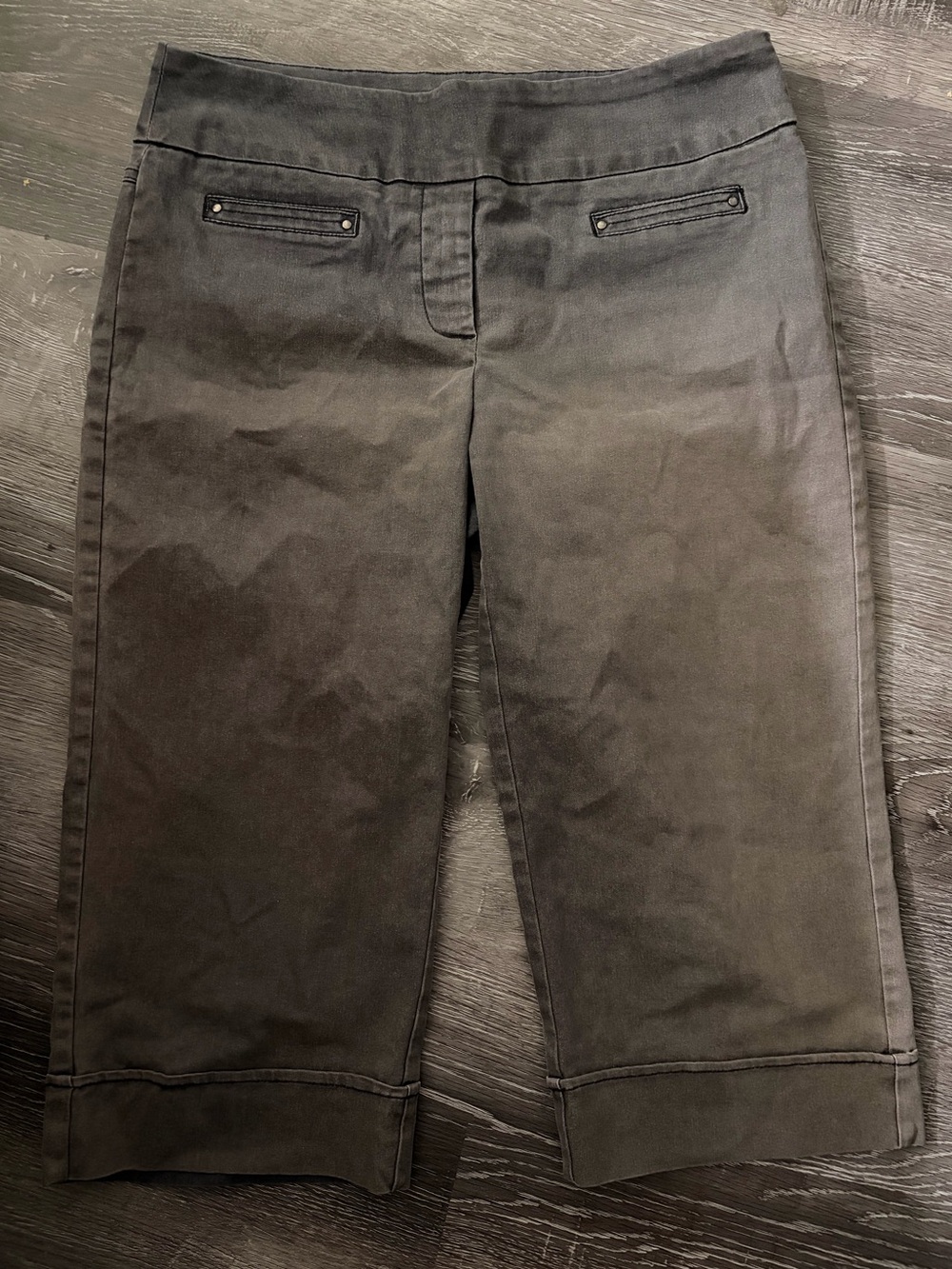 Reitmans Women's Dark Gray Cropped Jeans